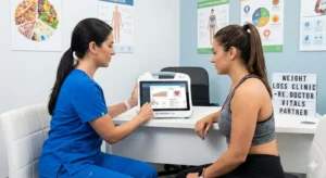 Cribratge de la diabetis amb PPG 3 RE.DOCTOR Vitals per a clíniques de pèrdua de pes
